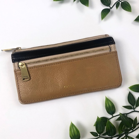 Fossil Preston Leather Colorblock Wallet - Picture 1 of 8